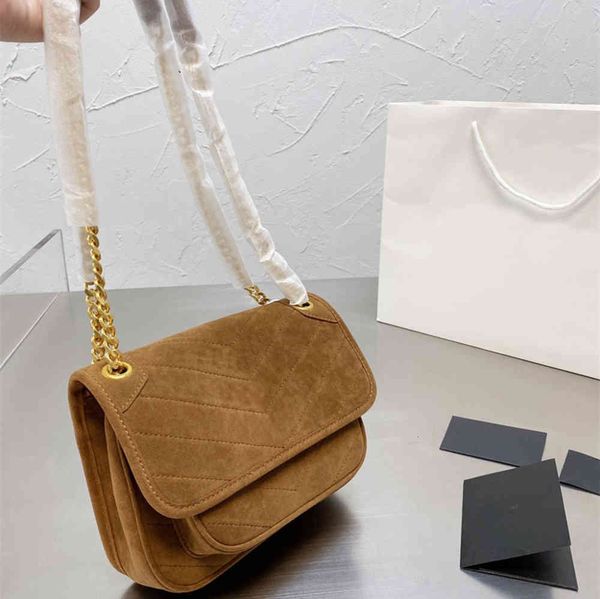

2021 designer bags fashion classic matte leather niki chain bag two-color cross body shoulder bag