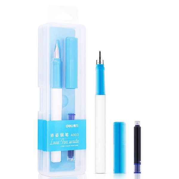 

fountain pens deli 0.3mm pen erasable blue ef nib business office student writing ink chool papeleria supply