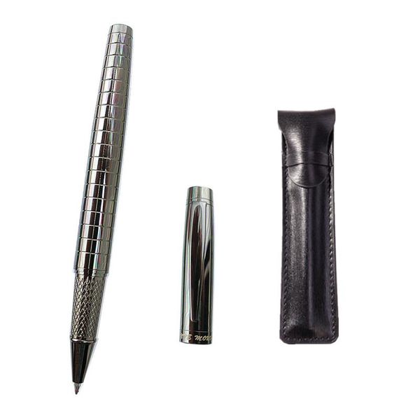 

0.5m mm nib rollerball pen metal gift ball point gun gray chessboard stationery student office school supplies gel pens