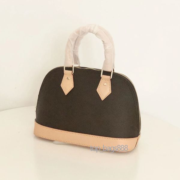 

women classic shell bag brown letters print mongrm handbags crossbody shoulder hand cross body bags purses with box date code