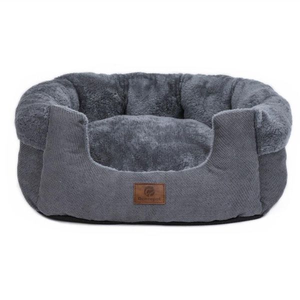 

kennels & pens super comfy velvet fleece nest model round shape dog beds pet cat cave for dogs and cats anti skid cotton material