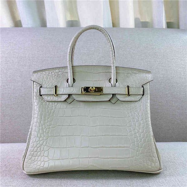

herme birkins handbag crocodile leather totes high new quality matte head bag single shoulder messenger lady's hand bag