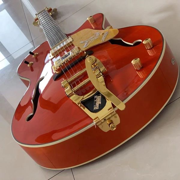 

classic hollow jazz electric guitar, f-hole full hollow, classic timbre