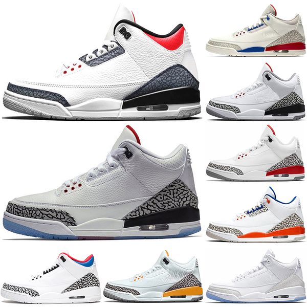 

3s 3 basketball shoes man woman blue cement cool grey court purple fragment knicks laser orange midnight navy pine green cement seoul size 3