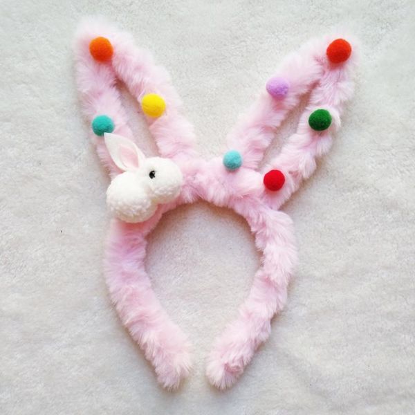 

party decoration easter led furry ear glowing hairband headband headdress for celebration festival carnival hair hoop