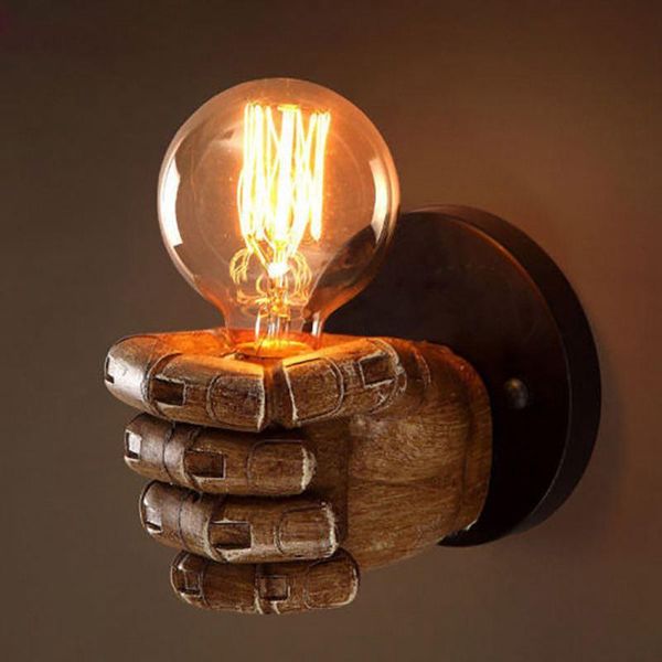 

wall lamp abui-retro resin loft industrial wind decoration antique e27 screw interface
