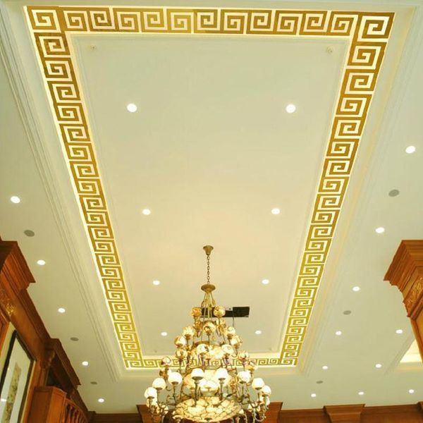 

100/50pcs self-adhesive acrylic mirror building border waist line wall sticker diy for home decal door gold tv backdrop 5*5cm stickers