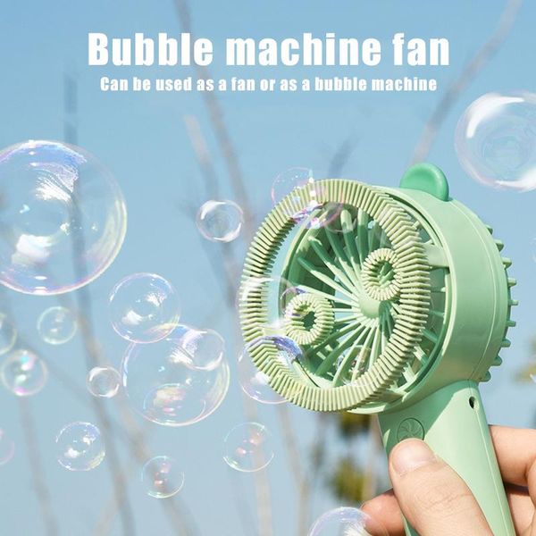 

sashes bubble machine fan portable handheld with night light animal shape l9