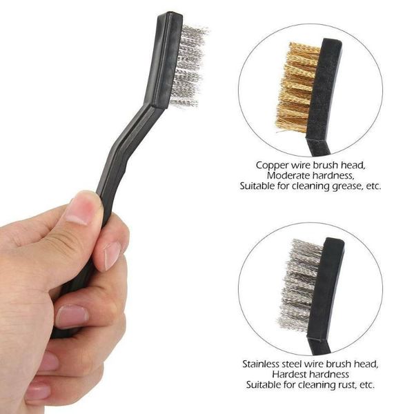 

car sponge brass wire brushes metal nylon remover replaces rust paint set