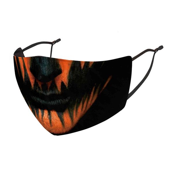 

halloween 3d printing outdoor protection dust and haze mask washable filter