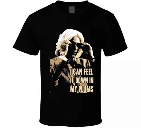 

will ferrell east bound and down funny plums quote tv t shirt, White;black