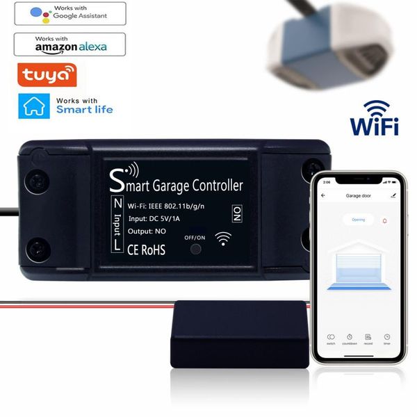 

smart home control tuya wifi switch opener app remote controller for garage door gate supprot alexa echo google ewelink