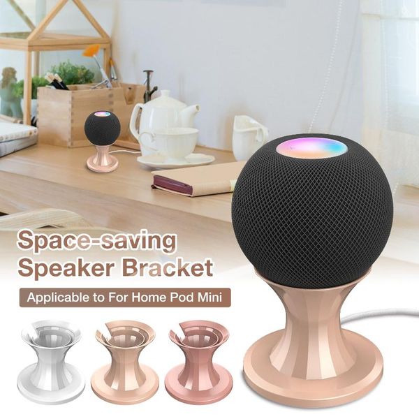 

computer speakers universal sound speaker wall mount bracket space-saving metal stand specially designed for home echo dot 4th gen/home pod