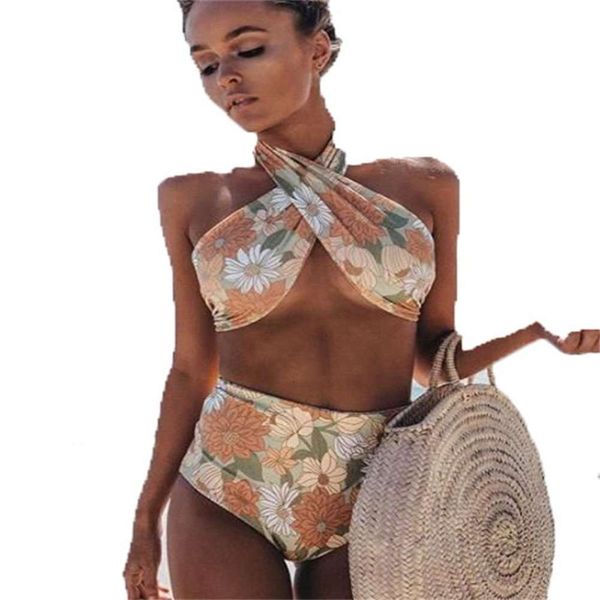 

the bikini sunflower split bikini, White;black