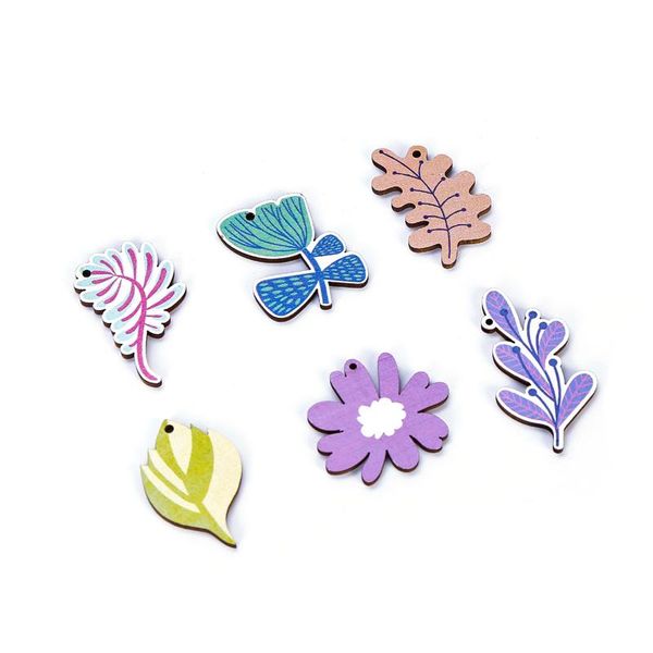

charms barwodo natural wooden pendants for bracelet earring necklace jewelry making accessories loose beads diy crafts finding, Bronze;silver