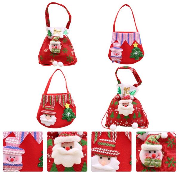 

christmas decorations 4pcs wrapping pouch gift accessory for holiday decor
