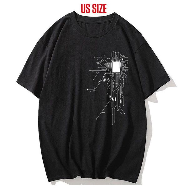 

drop us size 100% cotton black cpu heart men t shirt big streetwear chip tshirt cool loose t-shirt men's t-shirts, White;black