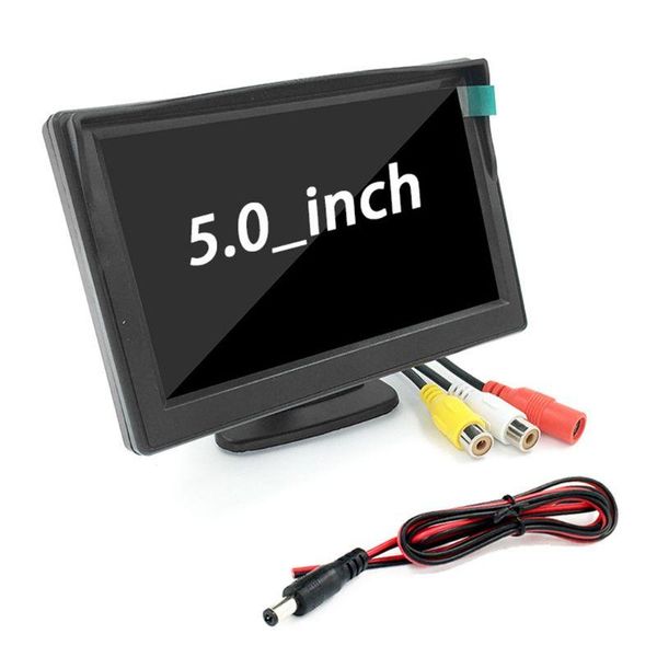 

car video 5 inch lcd screen monitor suction cup rearview reverse parking camera