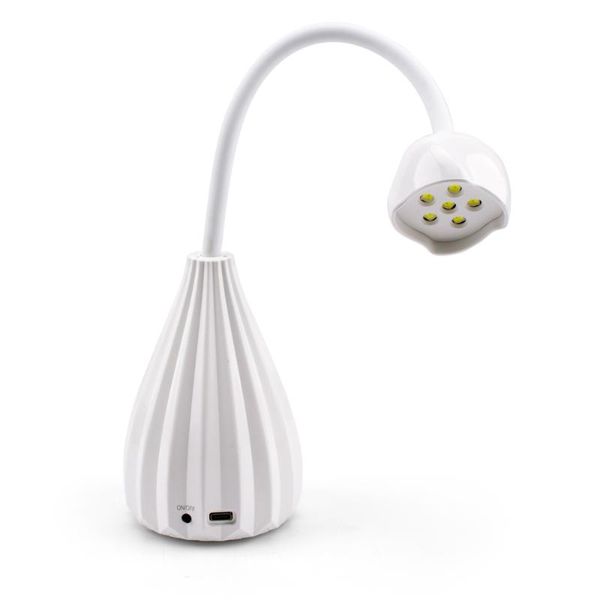 

nail dryers deskusb rechargeable lamp 6 leds vase designed cordless mini battery 12w uv led light for curing fingers