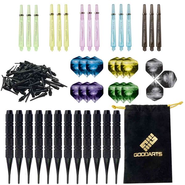 

darts goodarts knight dart set 12 electronic needles soft s with 100 heads