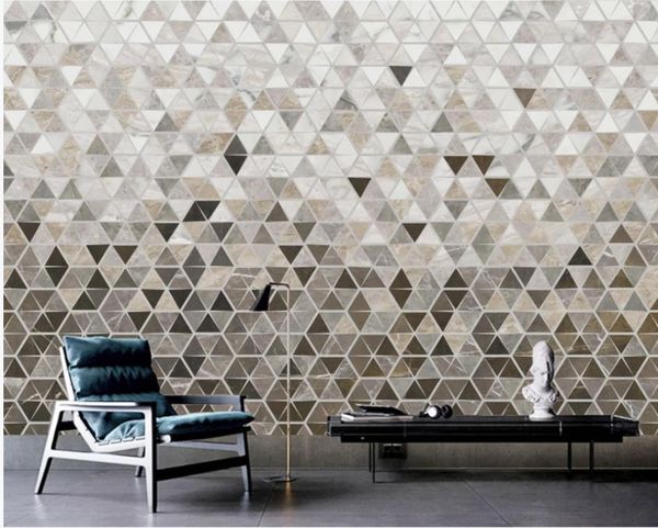 

wallpapers wallpaper for walls 3 d living room european retro geometric stereo background wall