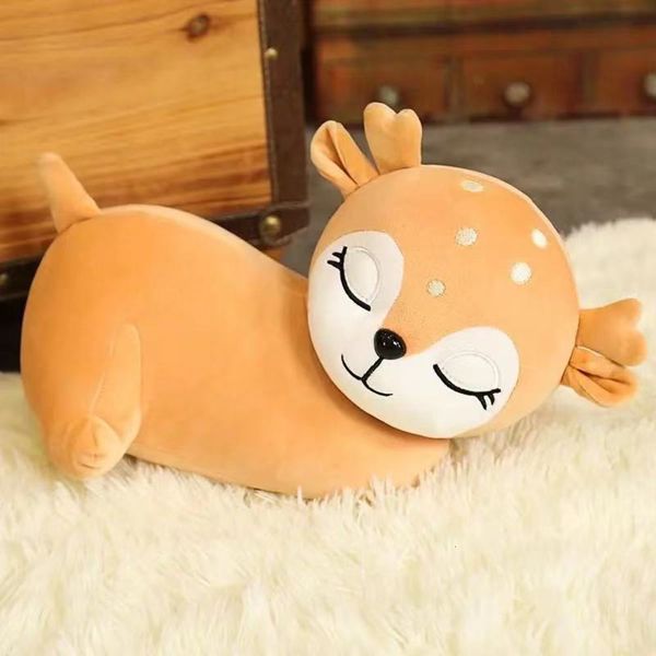 

creative cute fawn doll girls plush toy pillow holiday gift, Blue