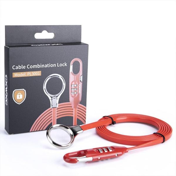 

bike locks bicycle helmet lock pl3001 code steel cable password wire for & helmets anti theft cycling accessories