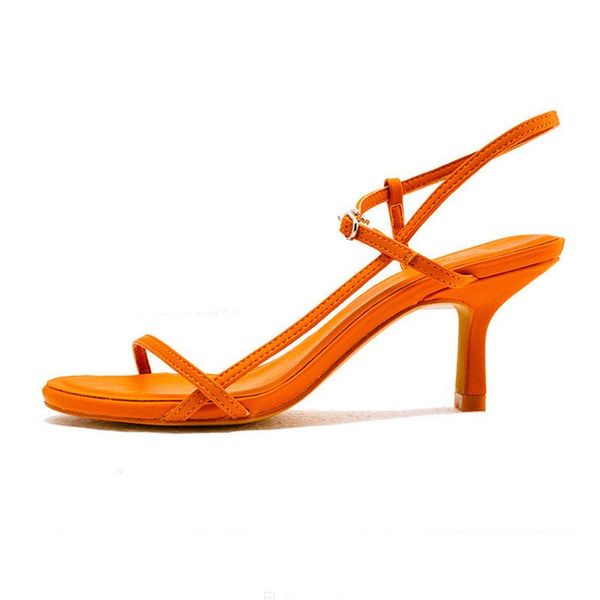 

sandals nikali women's shoes thin heel round head strap, Black