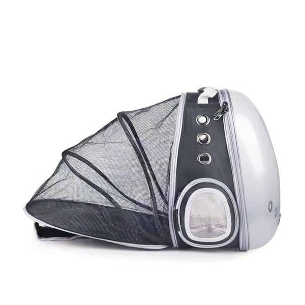 

back expandable cat backpack space transparent pet carrier for small dog carrying hiking traveling carriers,crates & houses