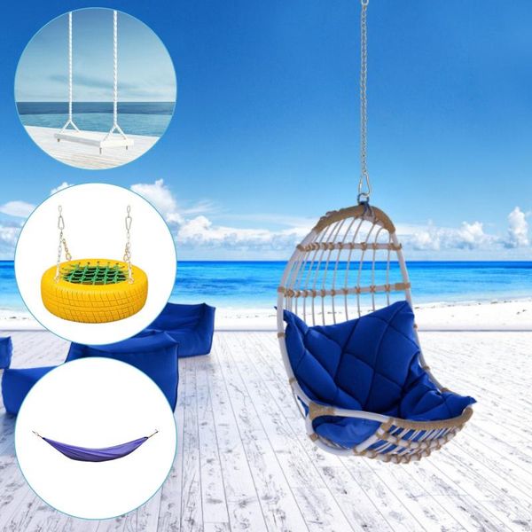 

camp furniture hanging chair chain with carabiners stainless steel kits heavy duty for hammock swing rattan egg