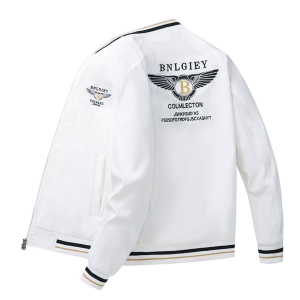 

2021 new men's jacket casual fashion brand youth stand collar, Black