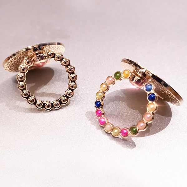 

mobile phone ring buckle bracket finger shell universal pull sticker metal desksupport cell mounts & holders