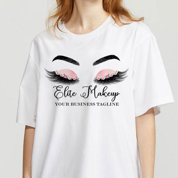 

summer women t-shirt charming eye shadow printed tshirts casual tee harajuku 90s vintage white tshirt female clothing women's