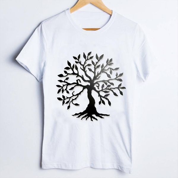

tees print graphic tree fashion womens t shirts style streetwear kawaii 90s clothes lady clothing female shirt, White