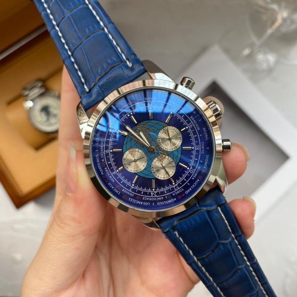 

wristwatches men automatic self wind mechanical black brown blue leather strap fashion sports business watch watches luxury, Slivery;brown