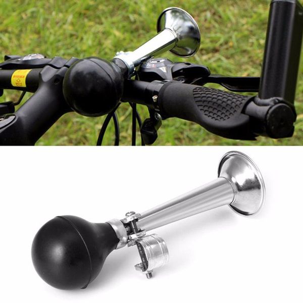

bike horns bicycle aerial horn metal plating straight mountain bell accessories blue/red/black speaker loud