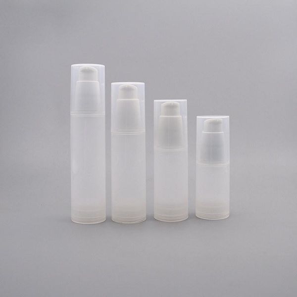 

100pcs 20/30/40/50ml plastic airless vacuum pump press bottle container for cosmetic makeup travel liquid refillable bottles storage & jars
