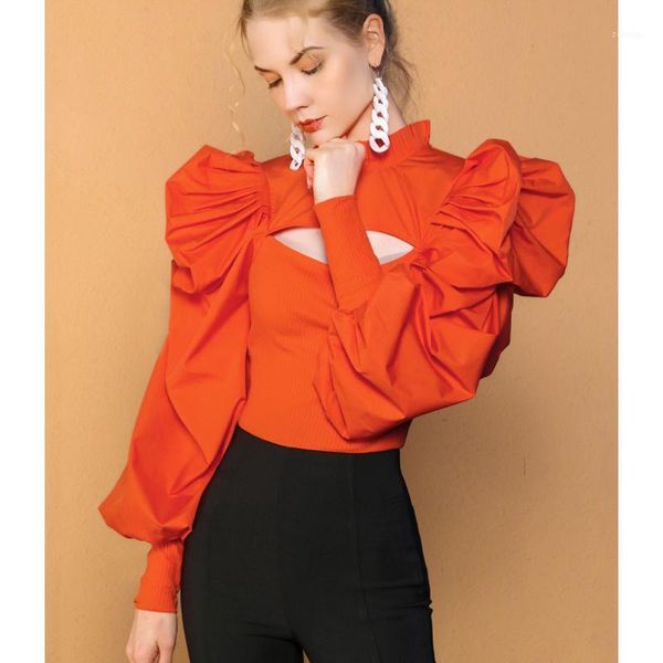 

women's blouses & shirts fall 2021 fashion candy color long sleeve shirt, White