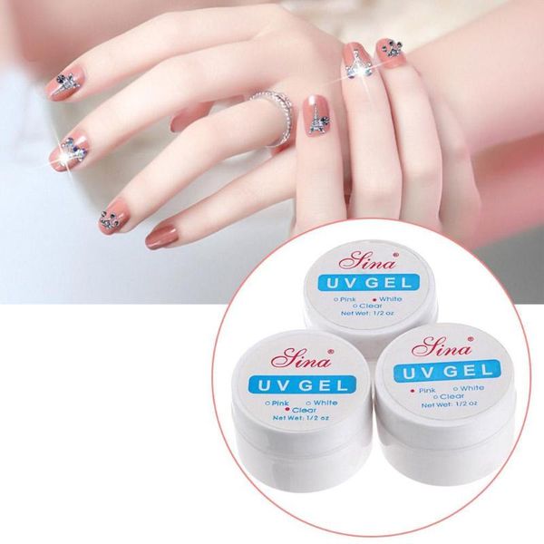 

nail gel 1pc white pink transparent uv salon manicure strong glue art diy decoration product extension, Red;pink
