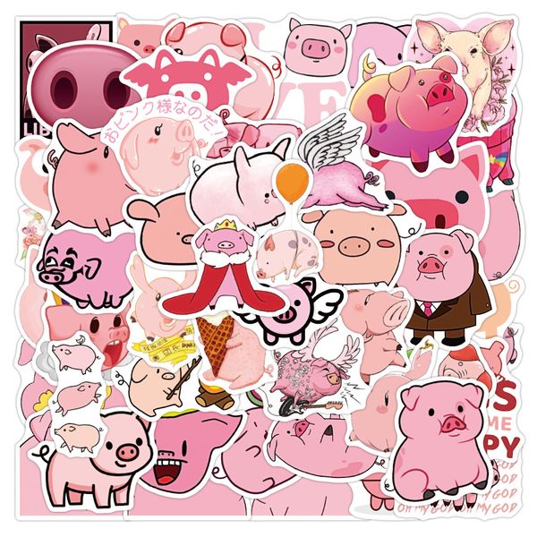 

50pcs creative kawaii self-made pink toot pig stickers/ beautiful stickers /decorative sticker /diy craft p albums