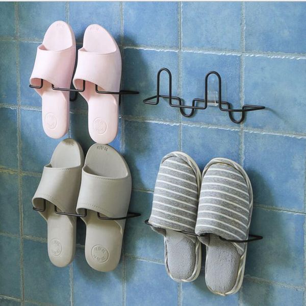 

bathroom slippers organizer shoe rack hanging holder hanger drain storage shelf bags