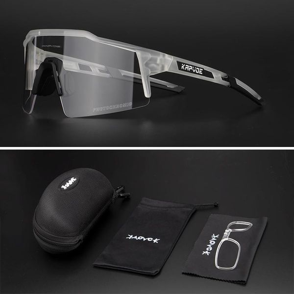 

outdoor eyewear men women pochromic 1 lens cycling glasses bike riding sport sunglasses bicycle mtb racing goggle fishing driving
