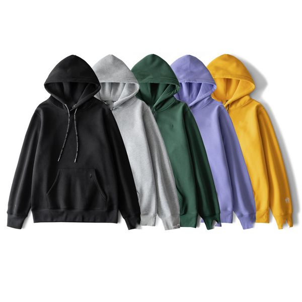 

hoodies 21 fashion brand autumn letter embroidery printing round neck pullover for lovers, Black