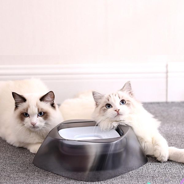 

pet floating drinking water bowl dog cat non-wetting mouth bowl pets drinking water dispenser dog feeder large capacity fountain