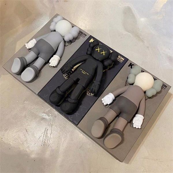 

new style 41cm 2kg the originalfake k a w s the 20th anniversary of lying down companion figure with original box action figure model decora