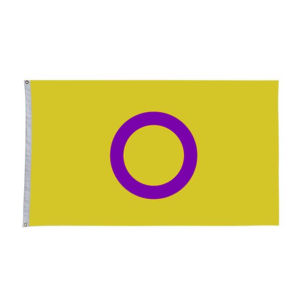 3x5Fts Intersex Pride Flags Intersexual Gender Fluid Polyester Banner Indoor Outdoor