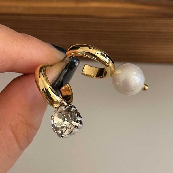 

design earrings metal design earrings simple personality copper plated gold lettering fine earrings e15-7, Silver