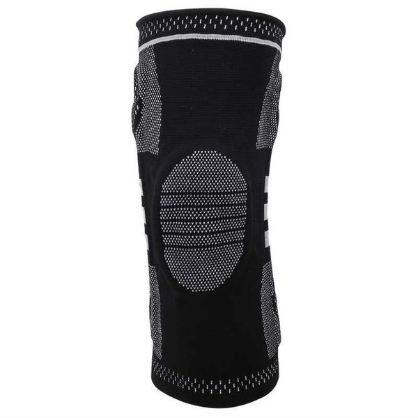 

knee support brace knitting technology protection with quality nylon material for travel sports waist, Black;gray