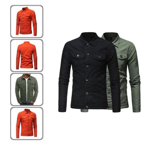 

men's jackets fabulous leisure men coat simple lapel autumn, Black;brown