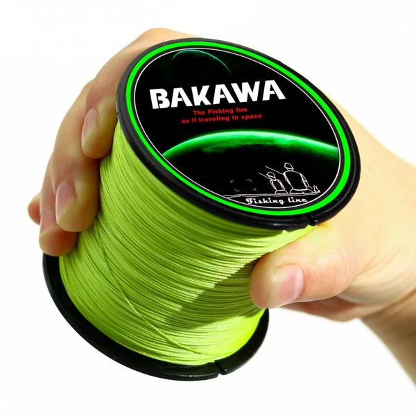 

braid line bakawa fishing tackle 4 stands 300m japanese multifilament carp wire 10lb-80lb
